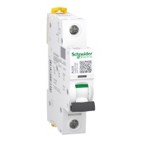 Disjoncteur miniature (MCB), Acti9 iC60N, 4P, 63A, courbe D, 6000A (IEC/EN 60898-1), 10kA (IEC/EN 60947-2)