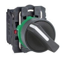 BOUTON TOURNANT NOIR DIAM.22 A MANETTE