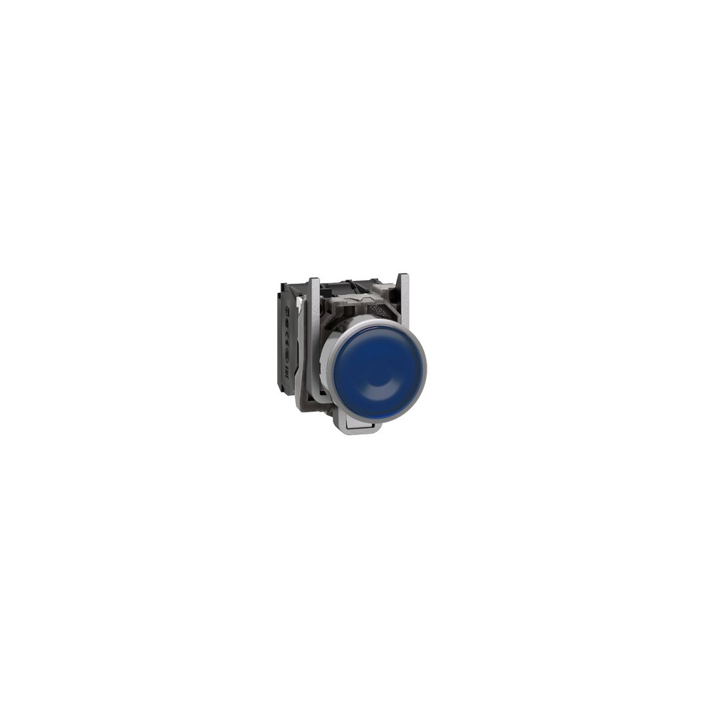 BOUTON POUSSOIR BLEU A DEL INTEGRE O+F BOUTON POUSSOIR BLEU A DEL INTEGRE O+F