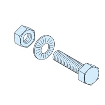 JDB ACCES LOT DE 20 BOULONS M8X20
