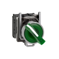 BOUTON TOURNANT LUMINEUX VERT DIAM 22MM 230V A 240V