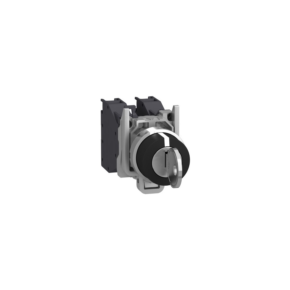 BOUTON TOURNANT NOIR A CLE F+F 22mm BOUTON TOURNANT NOIR A CLE F+F 22mm