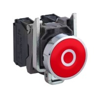 BOUTON POUSSOIR A IMPULSION ROUGE