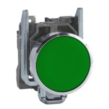 BOUTON POUSSOIR VERT "F"