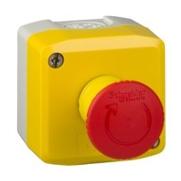 BOITE+BOUTON  ARRET URGENCE COUP DE POING CONTACT O