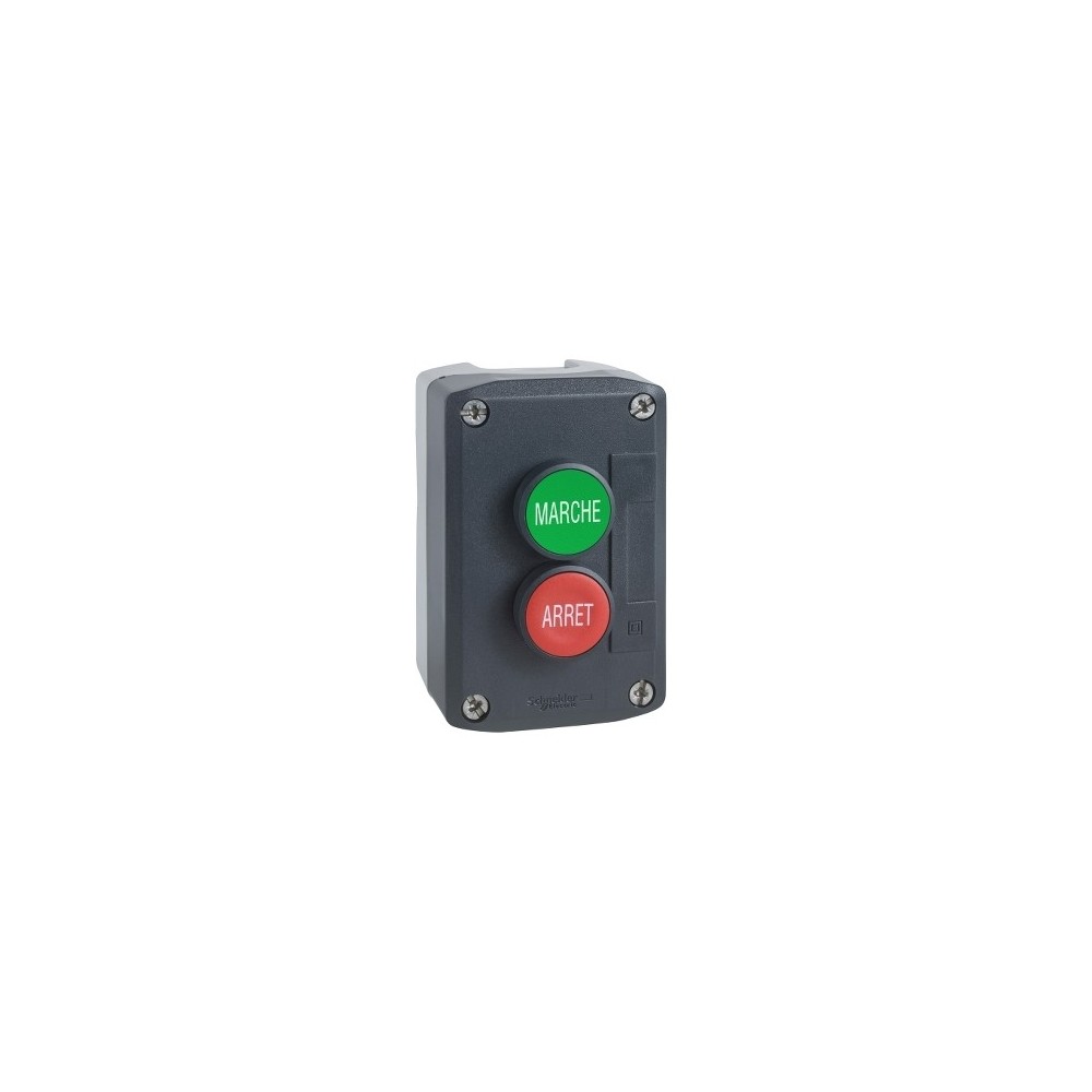 BOITE AVEC 2 BOUTONS VERT-ROUGE 1F 1O BOITE AVEC 2 BOUTONS VERT-ROUGE 1F 1O