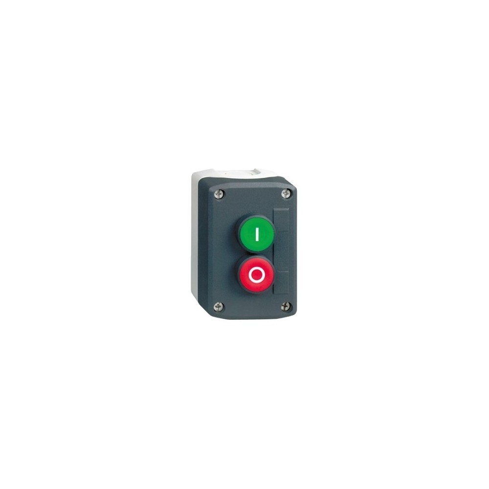 BOITE AVEC 2 BOUTONS ROUGE ET VERT CONTACT 1"O"+1"F BOITE AVEC 2 BOUTONS ROUGE ET VERT CONTACT 1"O"+1"F