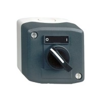 BOITE AVEC 1 BOUTON TOURNANT A MANETTE CONTACTE 1F