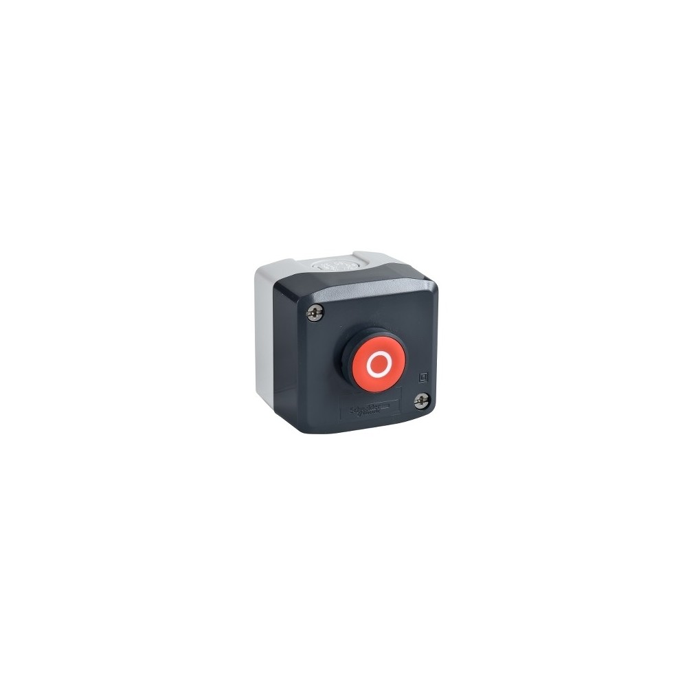 BOITE AVEC 2 BOUTONS ROUGE CONTACT 1"O