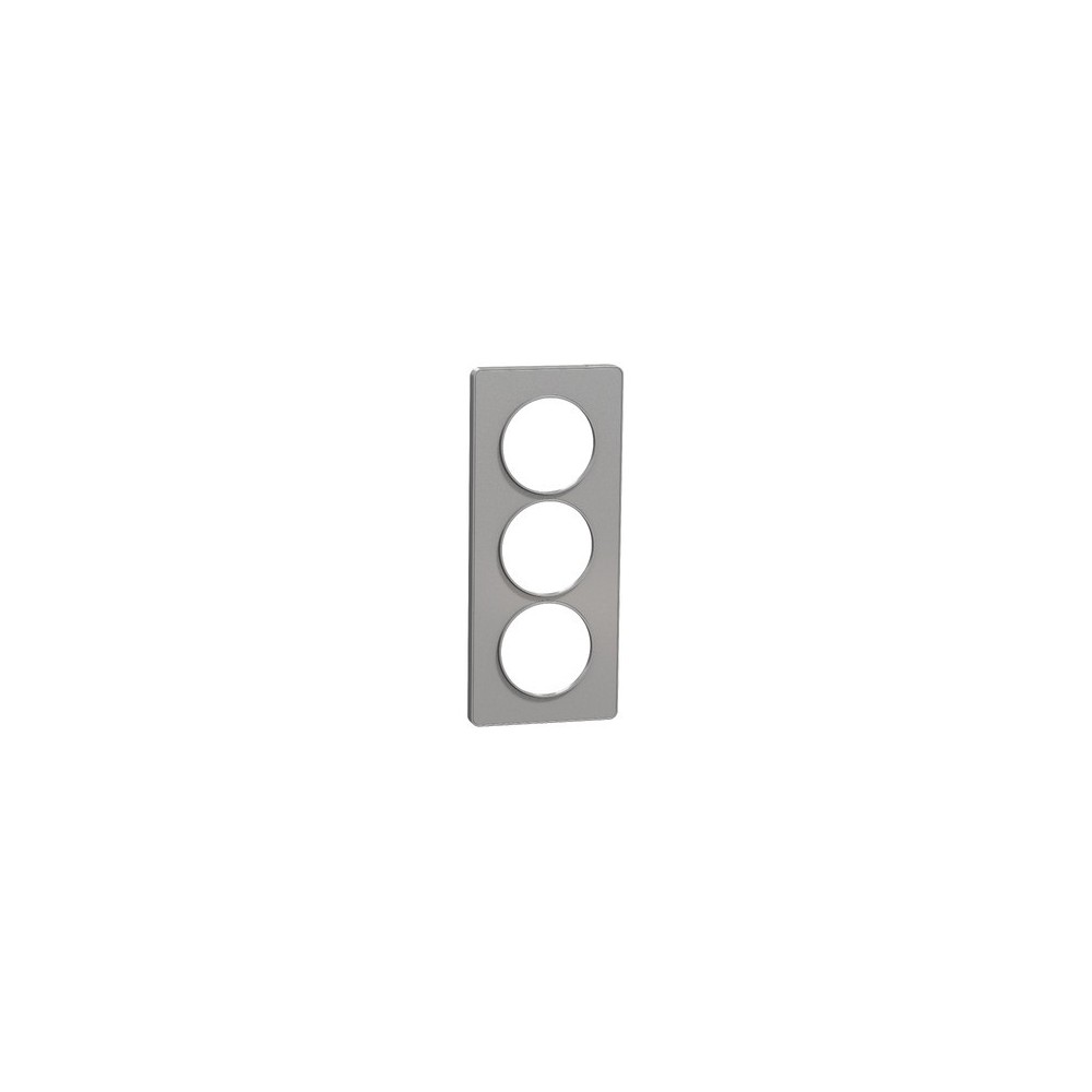 ODACE TOUCH PLAQUE ALUMINIUM 3 POSTES 57MM ODACE TOUCH PLAQUE ALUMINIUM 3 POSTES 57MM