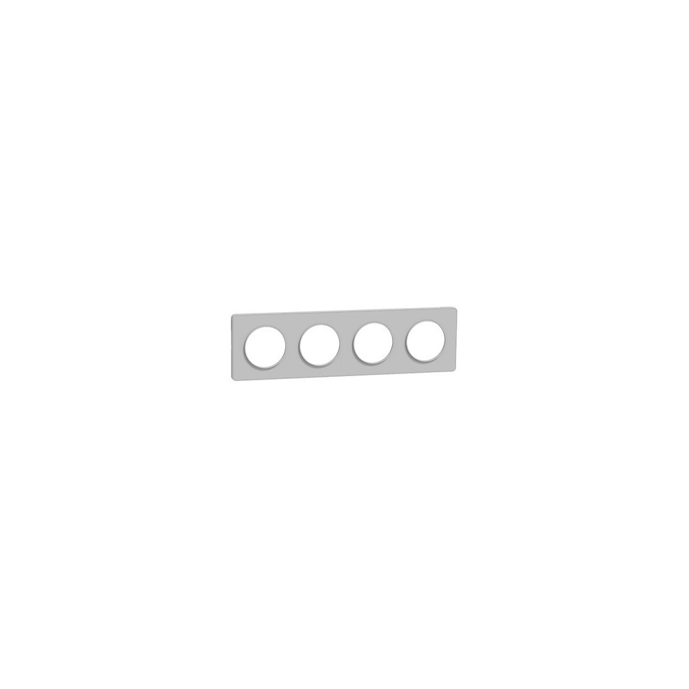ODACE TOUCH PLAQUE ALUMINIUM 4 POSTES 71MM