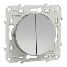 INTERRUPTEUR DOUBLE VA ET VIENT 10A ALU