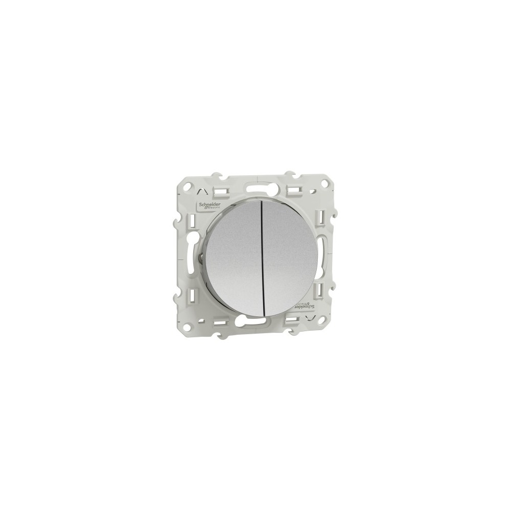 INTERRUPTEUR DOUBLE VA ET VIENT 10A ALU INTERRUPTEUR DOUBLE VA ET VIENT 10A ALU