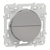 ODACE POUSSOIR 2 BOUTONS ALUMINIUM VOLET-ROULANT