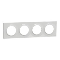 ODACE STYL PLAQUE GRIS 4 POSTES 71MM