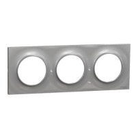 ODACE STYL PLAQUE ALU DESIGN 3 POSTES 71MM