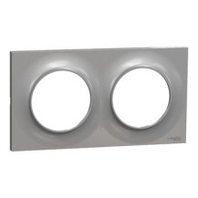 ODACE STYL PLAQUE ALU 2 POSTES 71MM