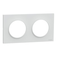 ODACE STYL PLAQUE GRIS 2 POSTES 71MM