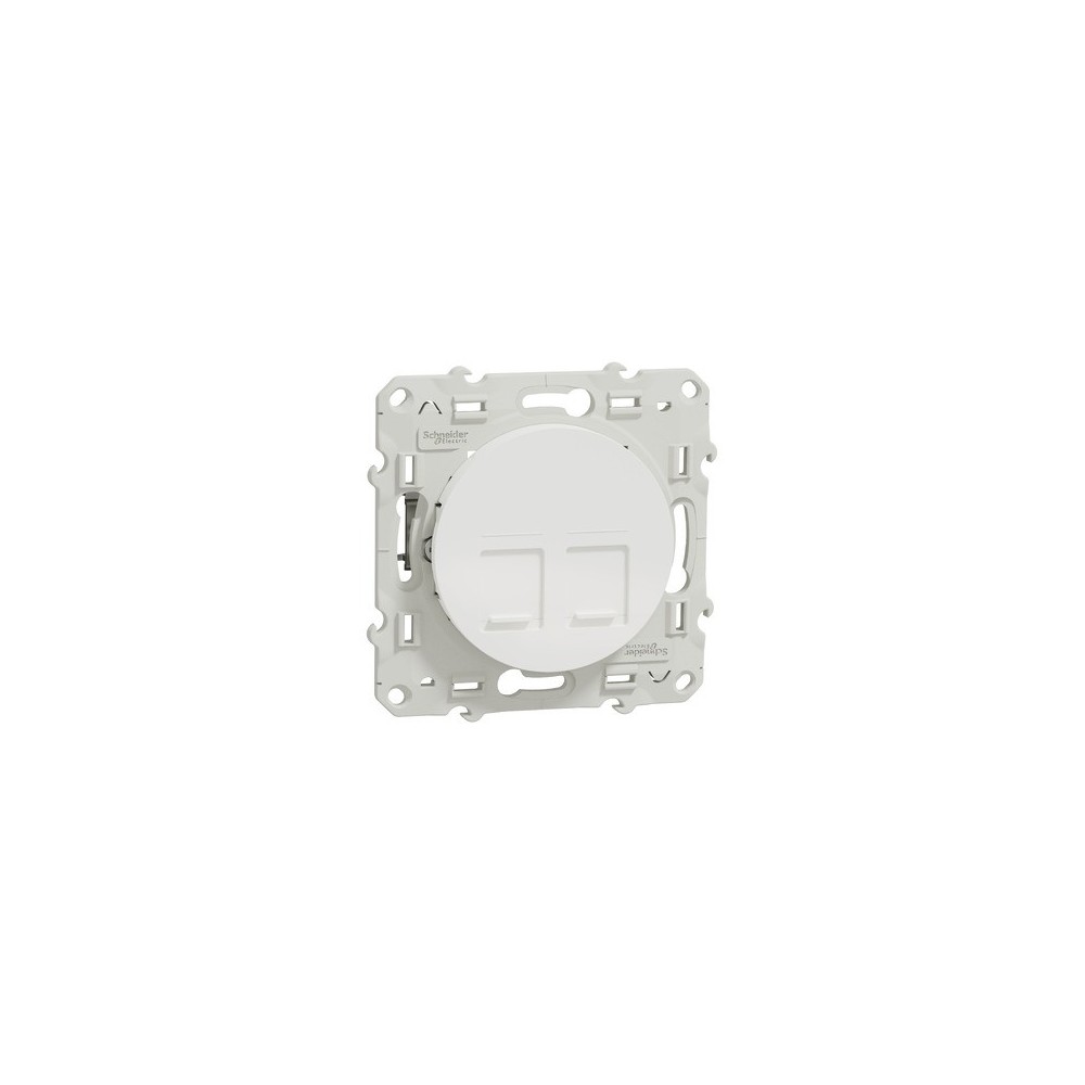 PRISE DOUBLE RJ45 GRADE 3 ODACE BLANC PRISE DOUBLE RJ45 GRADE 3 ODACE BLANC