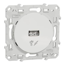 CHARGEUR PRISE USB 5VDC ODACE BLANC