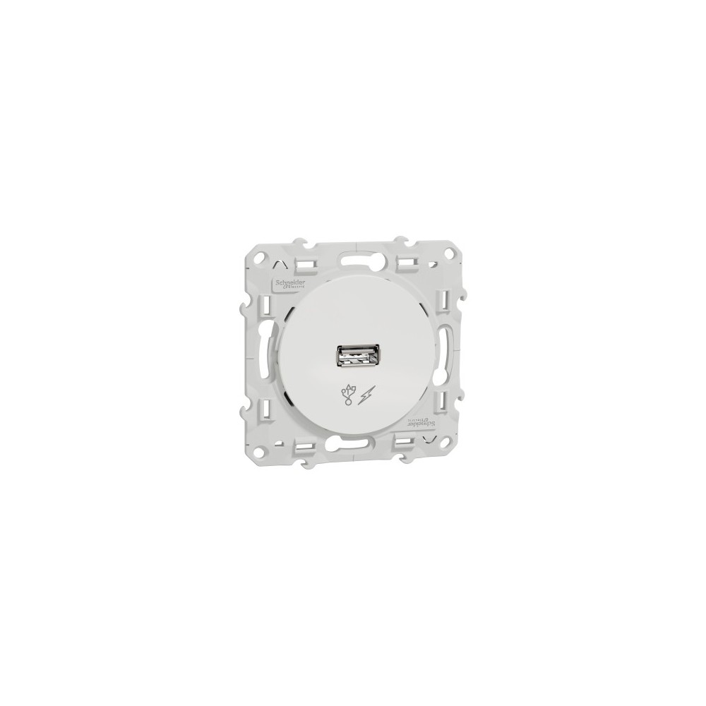 CHARGEUR PRISE USB 5VDC ODACE BLANC CHARGEUR PRISE USB 5VDC ODACE BLANC
