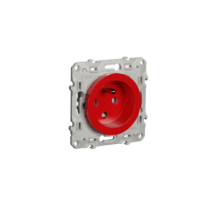 ODACE PRISE DE COURANT 2P+T ROUGE A DETROMPAGE