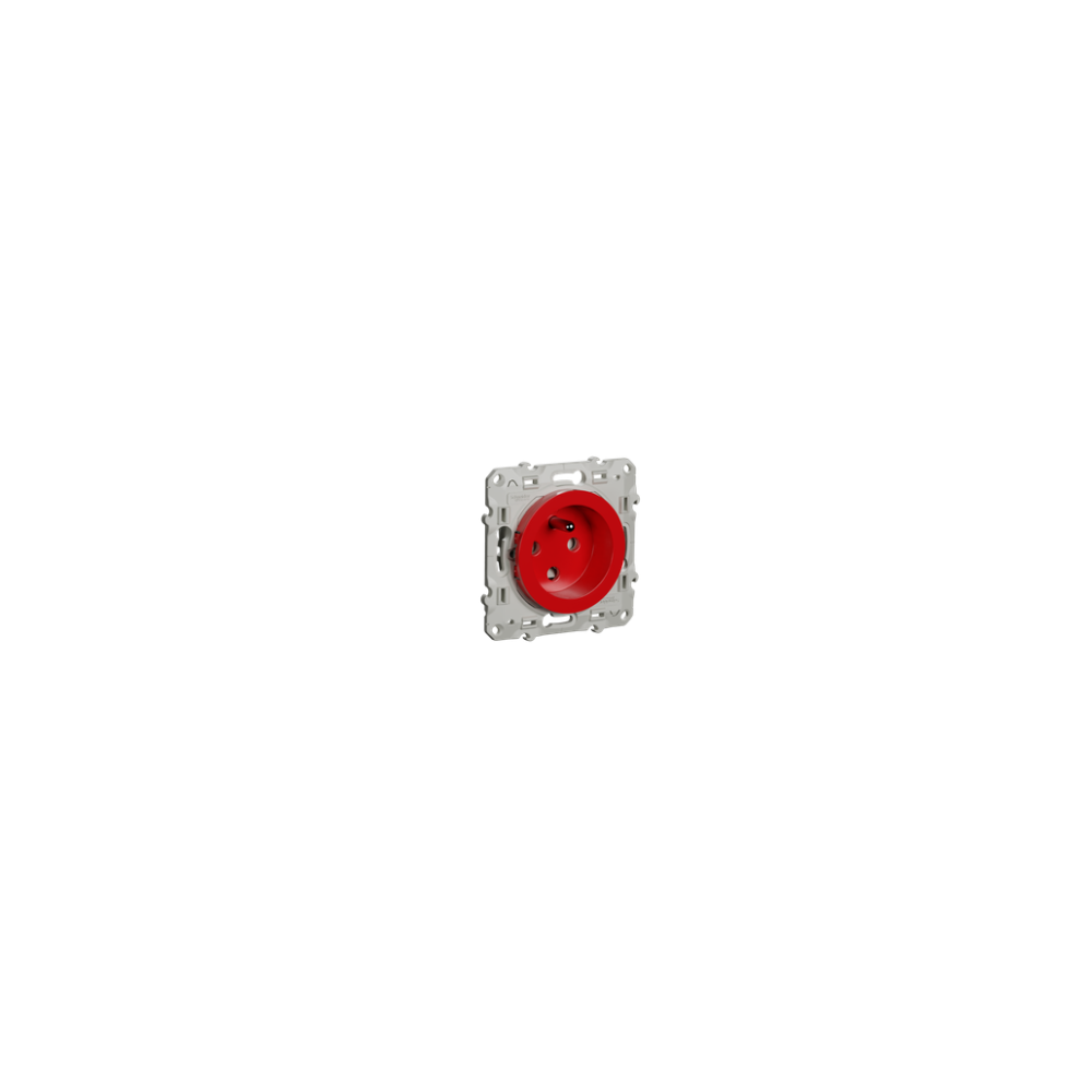 ODACE PRISE DE COURANT 2P+T ROUGE A DETROMPAGE ODACE PRISE DE COURANT 2P+T ROUGE A DETROMPAGE