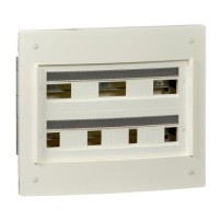 COFFRET ENCASTRE PRAGMA 2R 24 MODULES A/PLASTRON