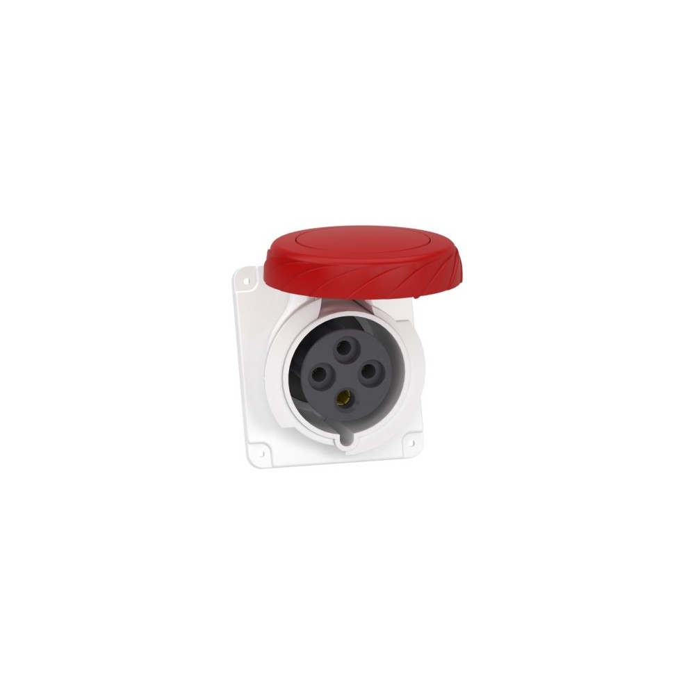 SOCLE PRISE INCLINE 32A IP67 380V 4P VIS SOCLE PRISE INCLINE 32A IP67 380V 4P VIS