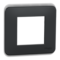 PLAQUE DE FINITION  ANTHRACITE 1 POSTE
