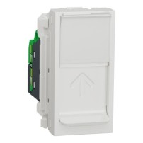 PRISE RJ45 SIMPLE CAT6 FTP 1 MODULE BLANC