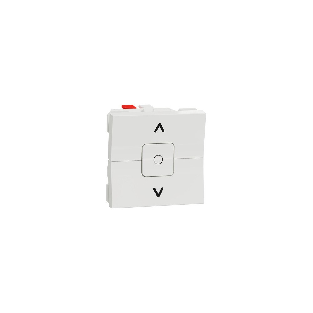 INTER VOLET ROULANT 3 TOUCHES 6A 2 MODULES BLANC