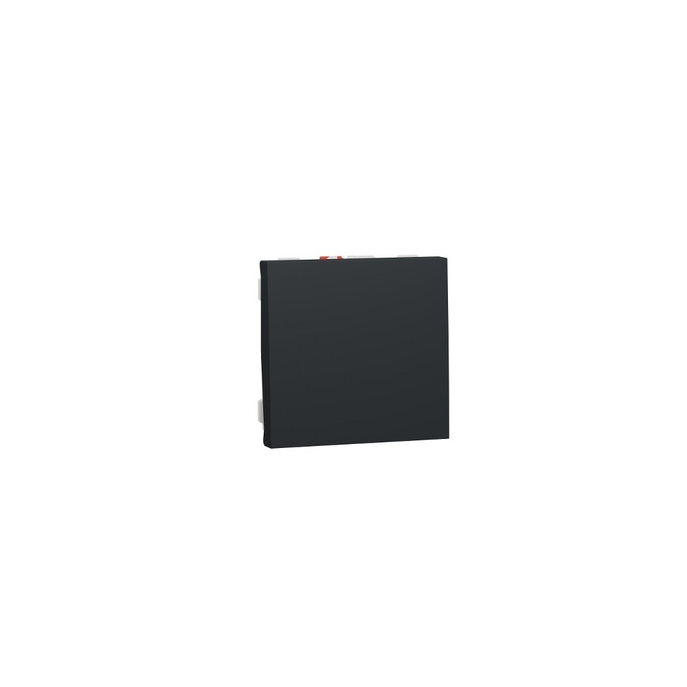 BOUTON-POUSSOIR NO 10A RAPIDE 2 MODULES ANTHRACITE