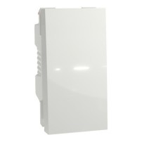 BOUTON-POUSSOIR NO 10A RAPIDE 1 MODULE BLANC