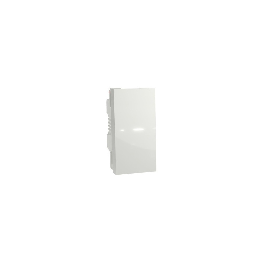 BOUTON-POUSSOIR NO 10A RAPIDE 1 MODULE BLANC