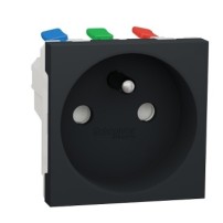 PRISE 2P+T FR 90° RAPIDE ANTHRACITE