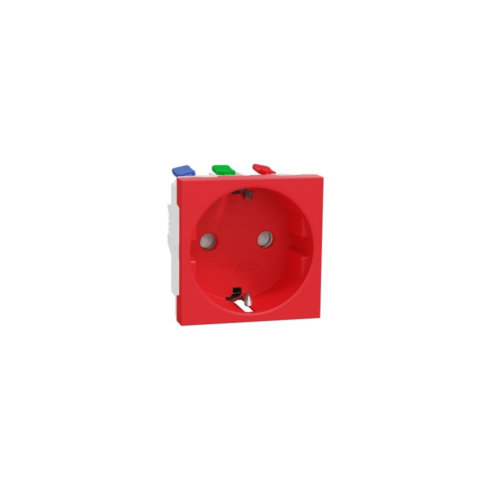 PRISE 2P+T FR 90° GOUL.RAP. DETROMP. ROUGE PRISE 2P+T FR 90° GOUL.RAP. DETROMP. ROUGE