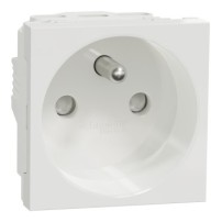 PRISE 2P+T FR 90° VIS BLANC