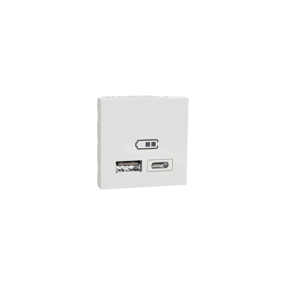 CHARGEUR USB DOUBLE 1.4A BLANC CHARGEUR USB DOUBLE 1.4A BLANC