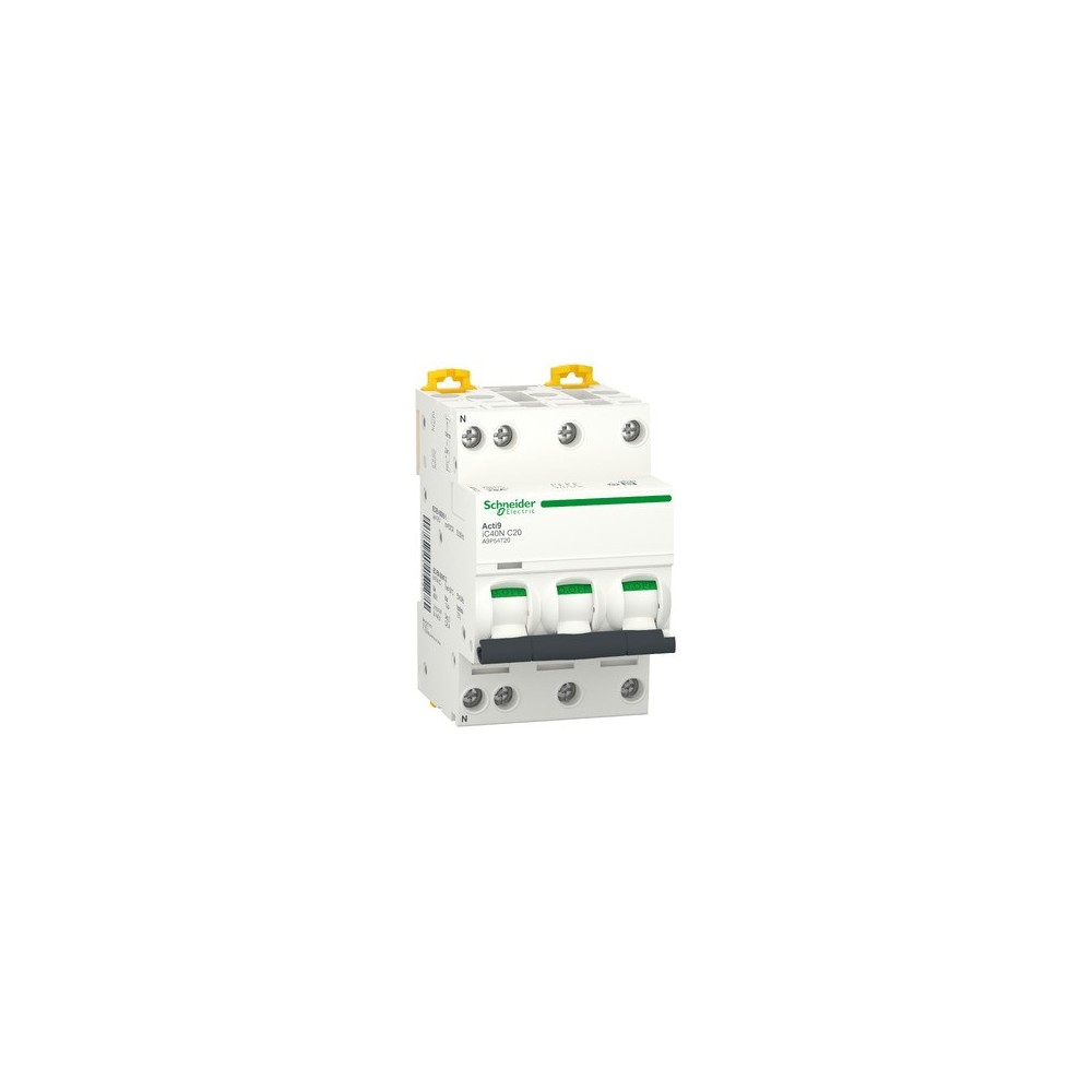 DISJ ACTI 9 IC40N 3PN C20A 6000A/10KA DISJ ACTI 9 IC40N 3PN C20A 6000A/10KA