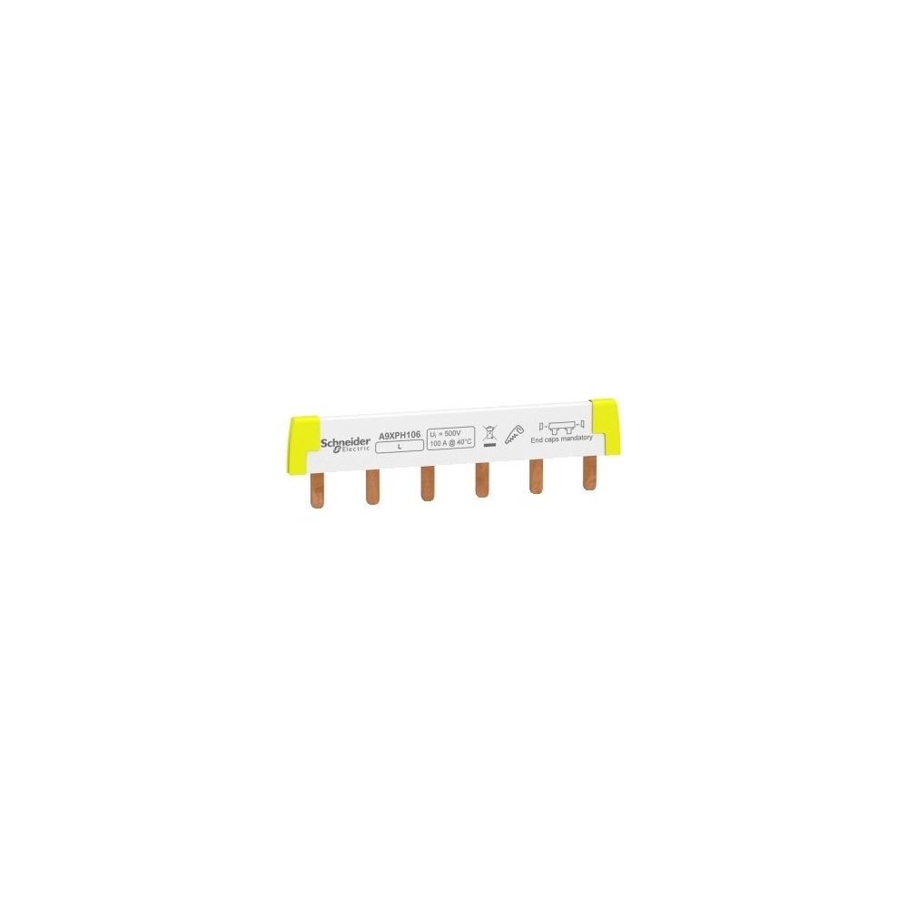 PEIGNE RACCORD. ACTI9 IC60 1P 100A 6 MOD. DE 18MM