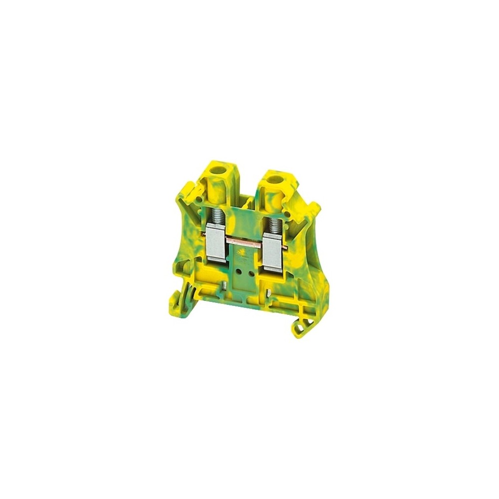 BLOC DE JONCTION A VIS VERT JAUNE 6MM² PIED UNI BLOC DE JONCTION A VIS VERT JAUNE 6MM² PIED UNI
