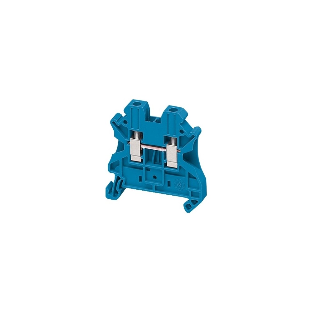 BORNE VISSEE PASSANT 2 POINTS 4MM2 BLEU BORNE VISSEE PASSANT 2 POINTS 4MM2 BLEU