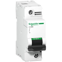 Disjoncteur miniature (MCB), Acti9 C120N, 1P, 100A, courbe C, 10000A (IEC/EN 60898-1), 10kA (IEC/EN 60947-2)