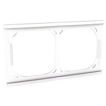 PLAQUE SUPPLEMENTAIRE 2 PRISE-INTER BLANC UNICA