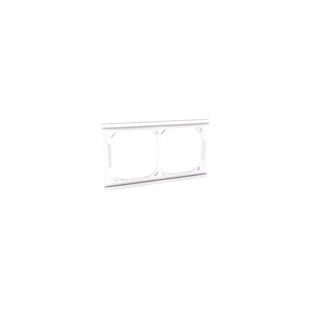 PLAQUE SUPPLEMENTAIRE 2 PRISE-INTER BLANC UNICA