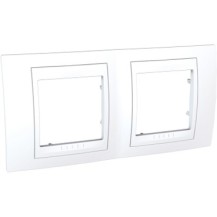 PLAQUE 2 POSTE BLANC UNICA PLUS