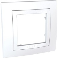 PLAQUE 1 POSTE BLANC P/INTER-PRISE UNICA
