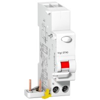 ProDis - bloc complémentaire différentiel - Vigi DT40 - 1P + N - 25A - 300mA