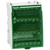REPARTITEUR ETAGE 100A 4P 28 TROUS A VIS